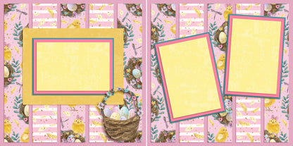 Easter Cuties Set of 5 Double Page Layouts