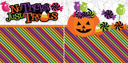 Chills & Thrills NPM - Set of 5 Double Page Scrapbook Layouts - 1216