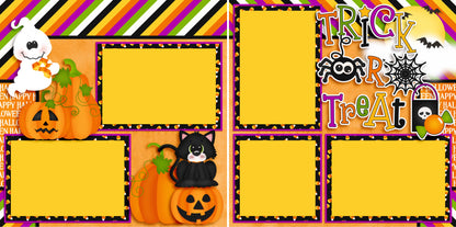 Trick or Treat - Set of 5 Double Page Layouts - 1347