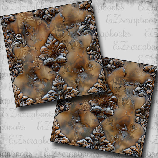 Romantic Leather Brown - Scrapbook Papers - 24-796