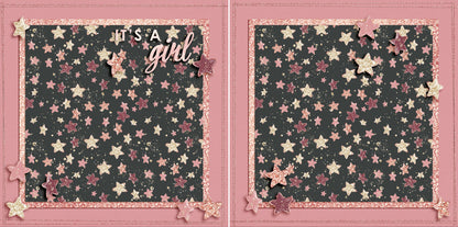 Baby Girl Essentials NPM Set of 5 Double Page Layouts