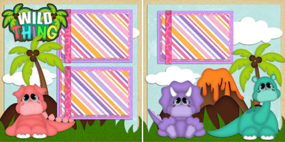 My Girl - Set of 5 Double Page Scrapbook Layouts - 1196