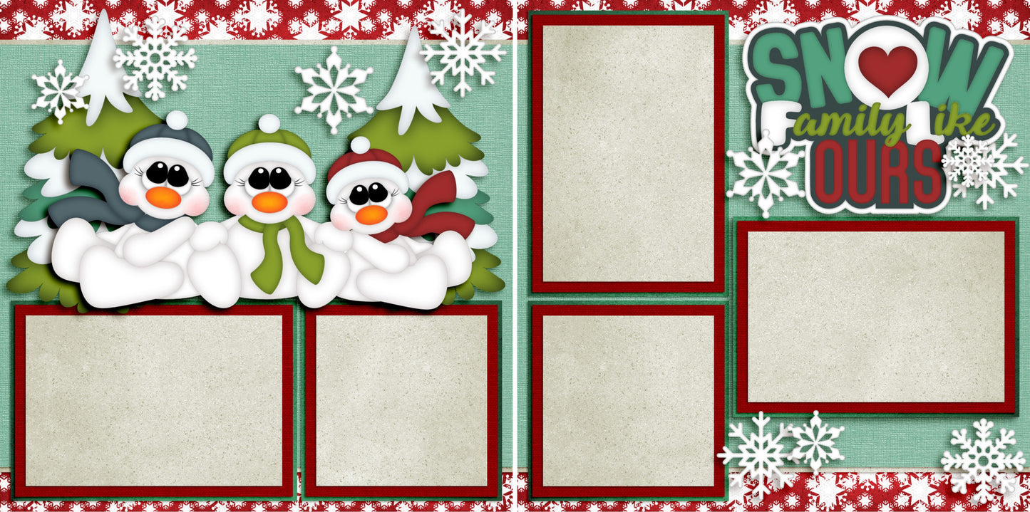 Favorite Elf - Set of 5 Double Page Scrapbook Layouts - 1327