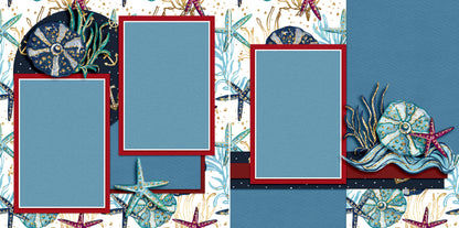 Nautical Vacation Set of 5 Double Page Layouts