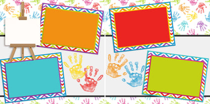 Playtime Boy - Set of 5 Double Page Scrapbook Layouts - 1199