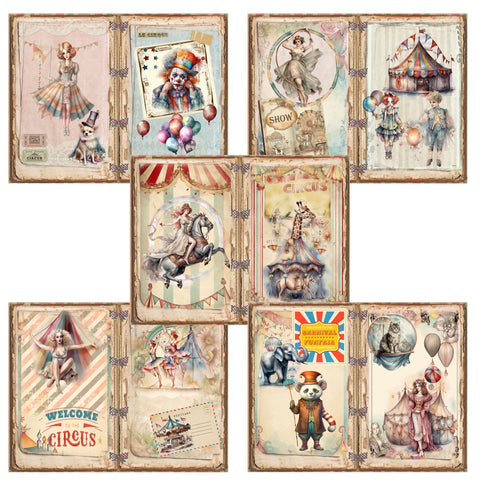 Gothic Circus Paper Journal Paper Pack - 7033 – EZscrapbooks