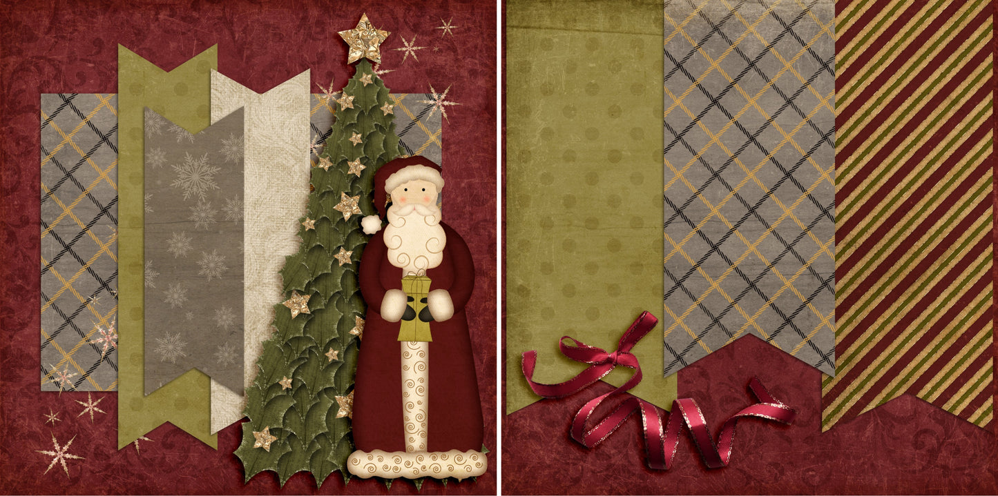 Clause NPM- Set of 5 Double Page Scrapbook Layouts - 1299