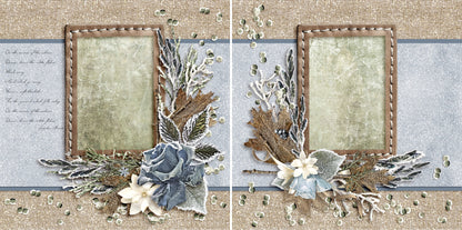 Beauty of Winter - Set of 5 Double Page Layouts - 1325