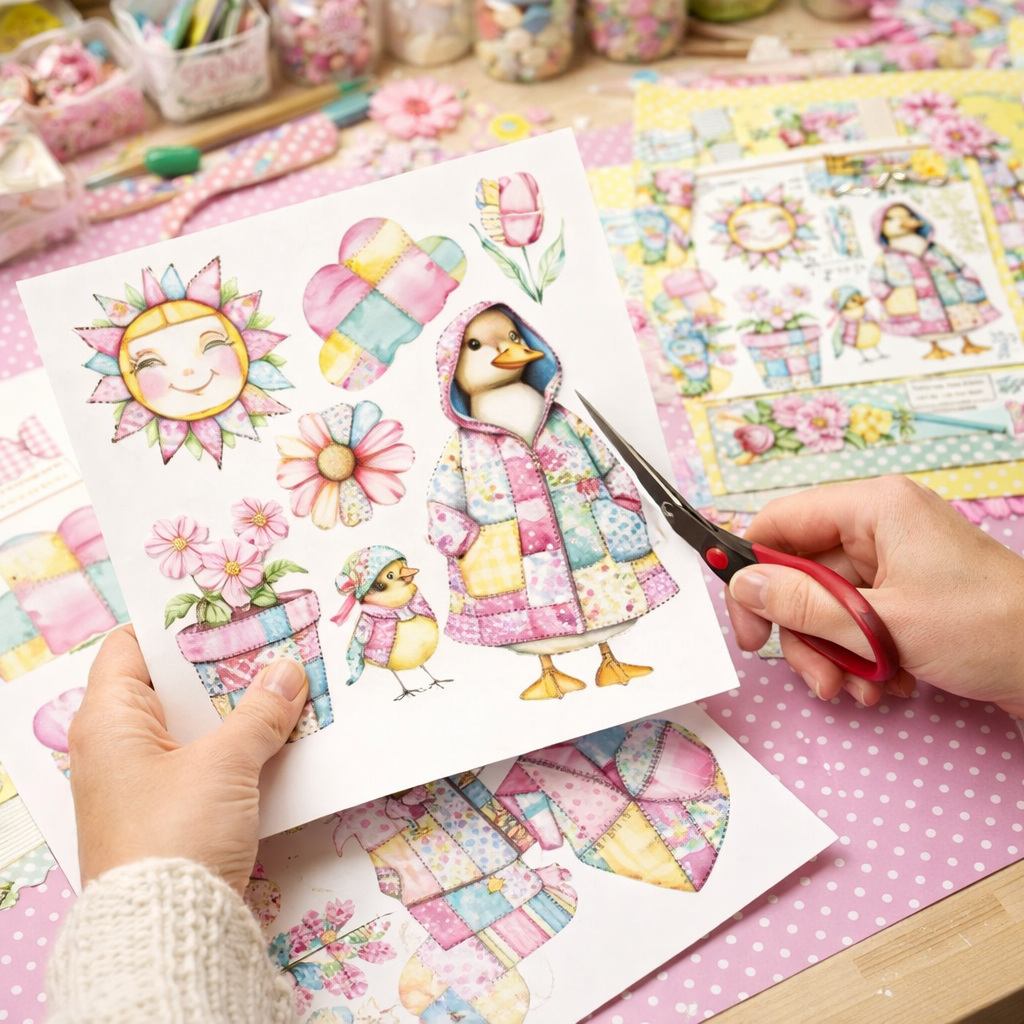 Patchwork Spring Clip Art Sheets CAS - 25-143