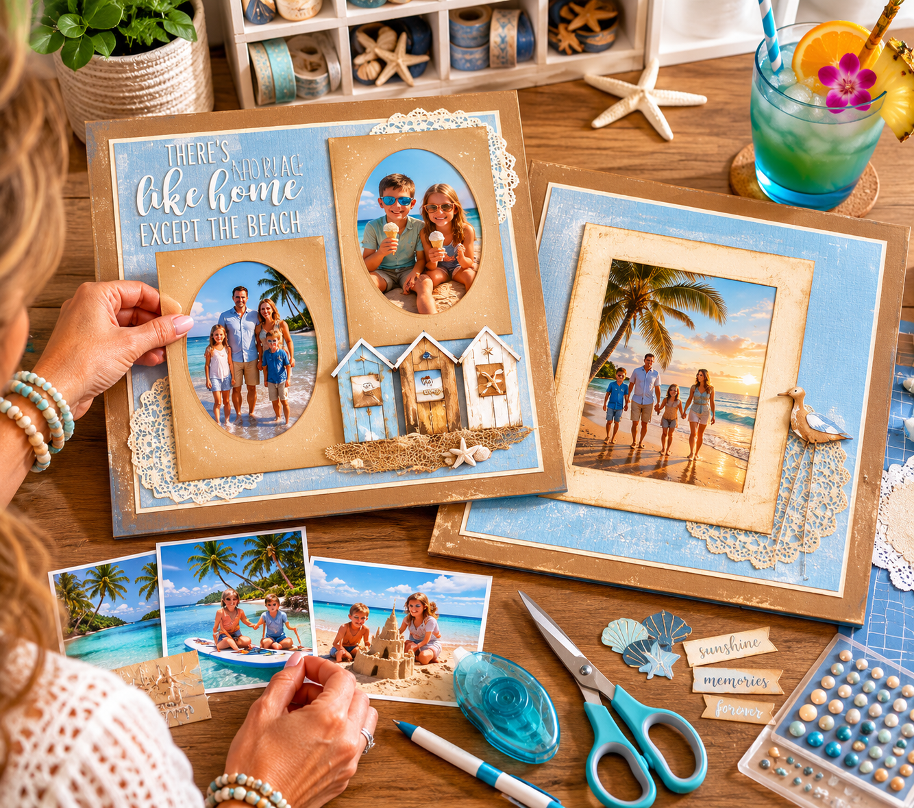 Home Beach - Scrapbook Layout - 25-652