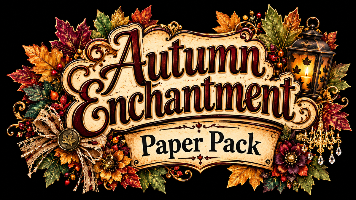 Load video: Autumn Enchantment 10 page Paper Pack