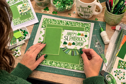Happy St Patrick's Day - Scrapbook Layout - 25-344