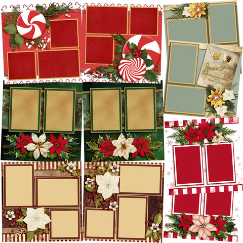 Christmas Cheer - Set of 5 Double Page Layouts - 1315