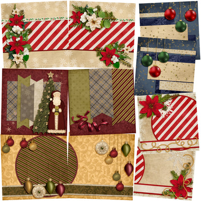 Clause NPM- Set of 5 Double Page Scrapbook Layouts - 1299
