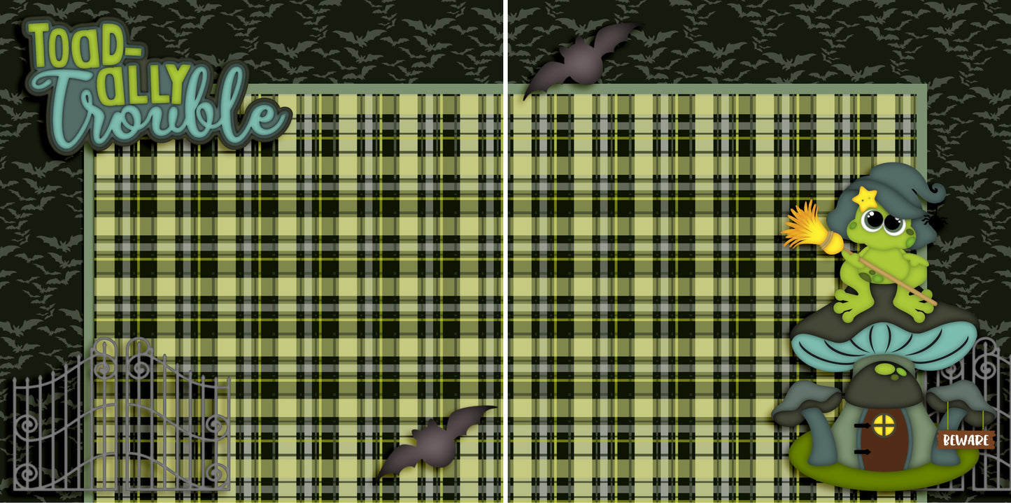 Toil & Trouble NPM - Set of 5 Double Page Scrapbook Layouts - 1247