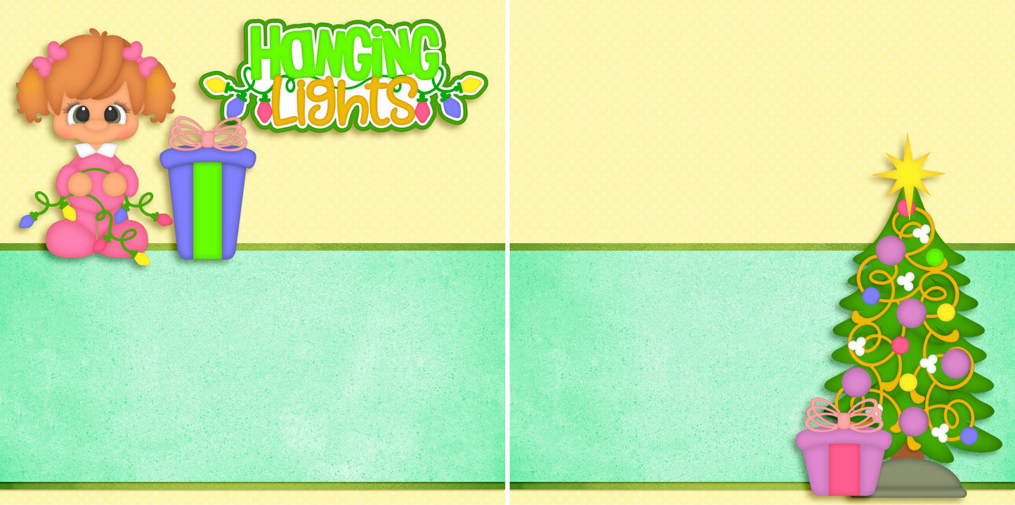 Favorite Elf NPM- Set of 5 Double Page Scrapbook Layouts - 1328