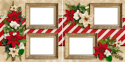 Clause - Set of 5 Double Page Scrapbook Layouts - 1298