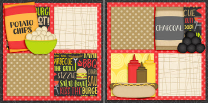 Chillin' & Grillin' NPM - Set of 5 Double Page Layouts - 1515