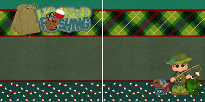 Fishing Trip NPM - Set of 5 Double Page Scrapbook Layouts - 1202