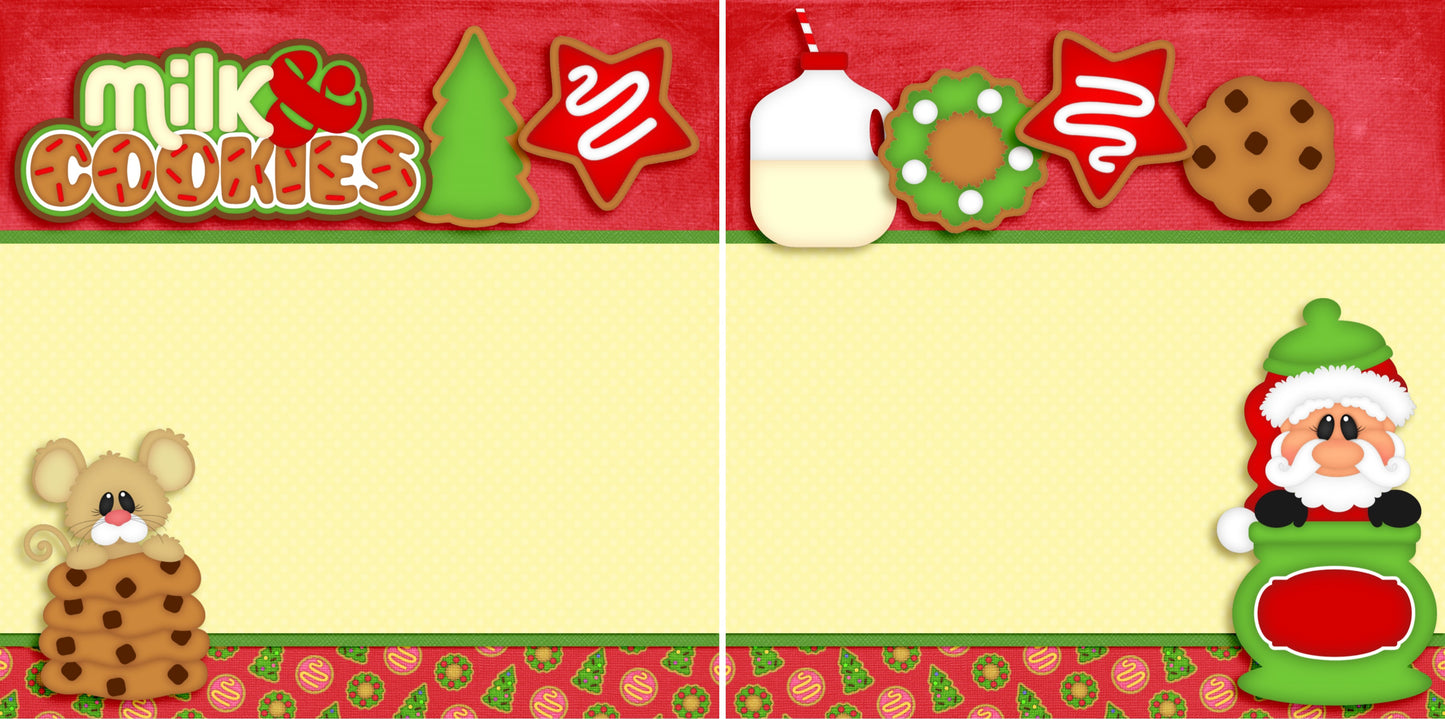 Holiday Hoots NPM - Set of 5 Double Page Scrapbook Layouts - 1206