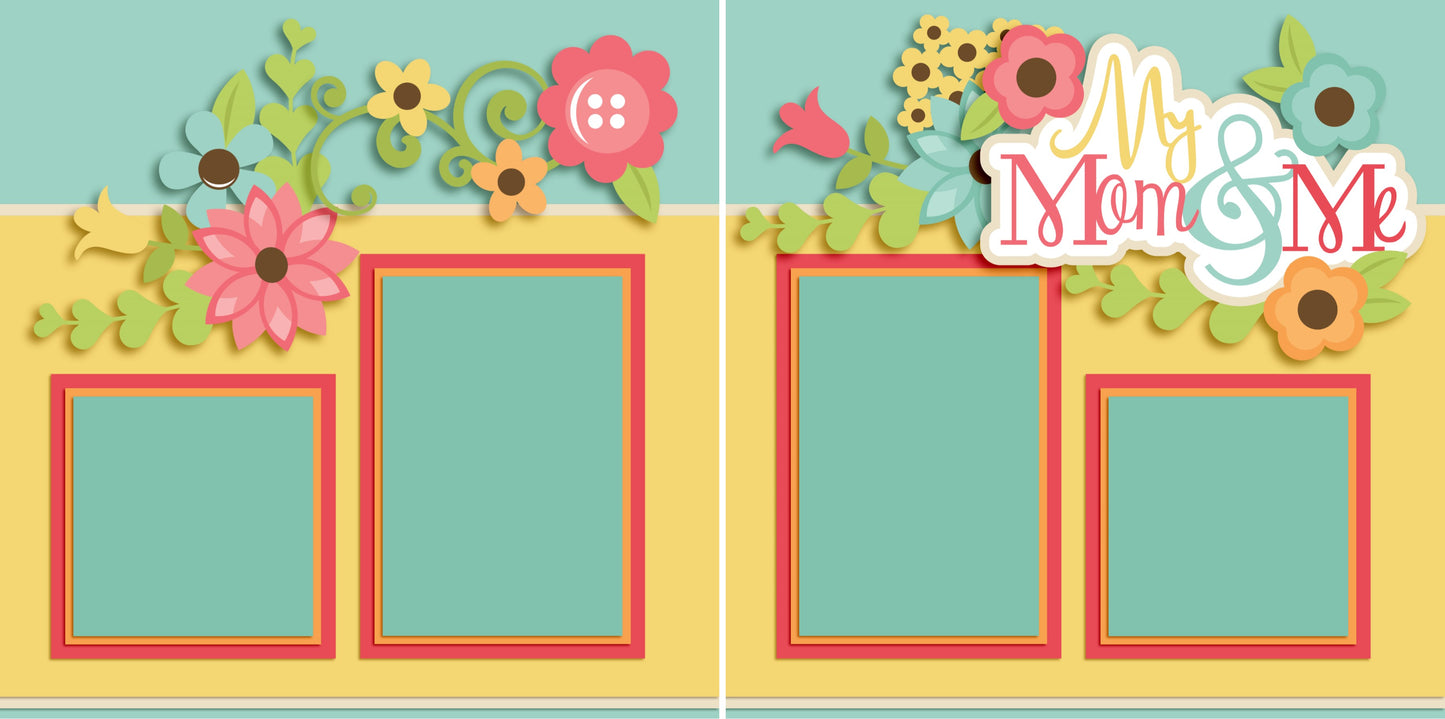 My Girl - Set of 5 Double Page Scrapbook Layouts - 1196