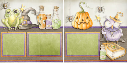 Trick or Treat - Set of 5 Double Page Layouts - 1347