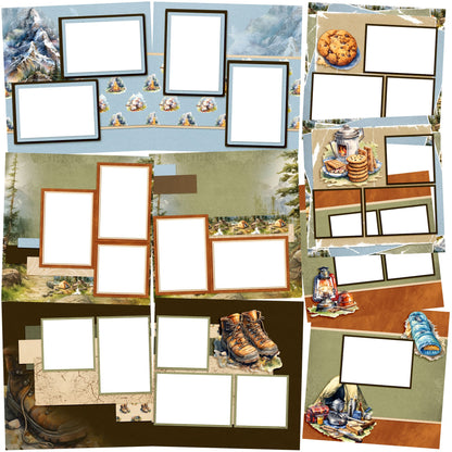 Back to Nature EZ Quick Pages -  Digital Bundle - 10 Digital Scrapbook Pages - INSTANT DOWNLOAD