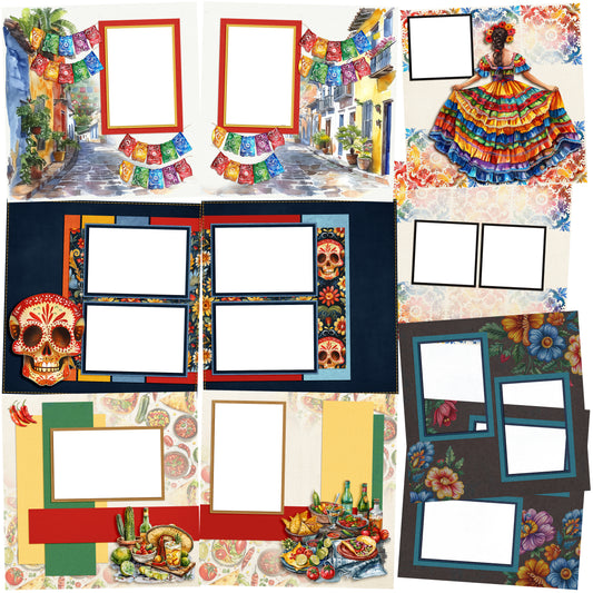 Cinco de Mayo EZ Quick Pages -  Digital Bundle - 10 Digital Scrapbook Pages - INSTANT DOWNLOAD