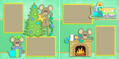 Holiday Hoots - Set of 5 Double Page Scrapbook Layouts - 1192