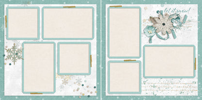 Winter Days Set of 5 Double Page Layouts