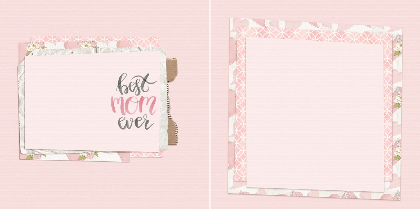 Celebrate Mom NPM Set of 5 Double Page Layouts