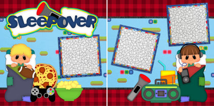 Playtime Boy - Set of 5 Double Page Scrapbook Layouts - 1199