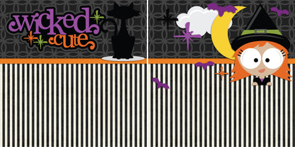 Chills & Thrills NPM - Set of 5 Double Page Scrapbook Layouts - 1216