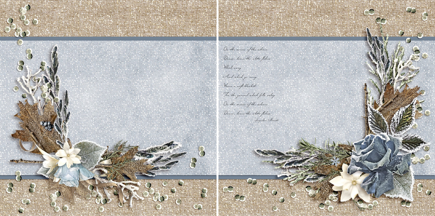 Beauty of Winter NPM - Set of 5 Double Page Layouts - 1326