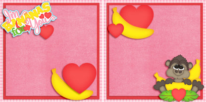 Valentine Candy NPM - Set of 5 Double Page Scrapbook Layouts - 1234