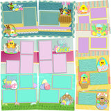 Easter Basket - Set of 5 Double Page Layouts - 1377