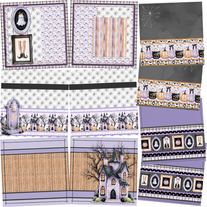 Witching Hour NPM - Set of 5 Double Page Scrapbook Layouts - 26-1061