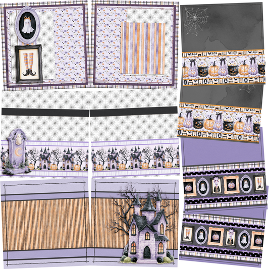 Witching Hour NPM - Set of 5 Double Page Scrapbook Layouts - 26-1061