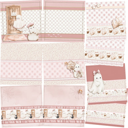 Ghost Room NPM - Set of 5 Double Page Scrapbook Layouts - 26-1059