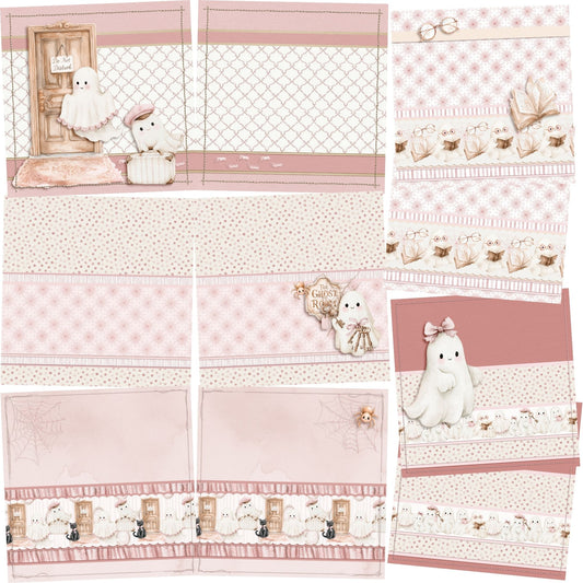Ghost Room NPM - Set of 5 Double Page Scrapbook Layouts - 26-1059