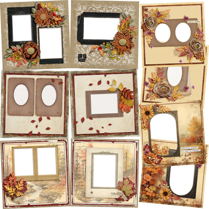 Moment in Time EZ Quick Pages -  Digital Bundle - 10 Digital Scrapbook Pages - INSTANT DOWNLOAD