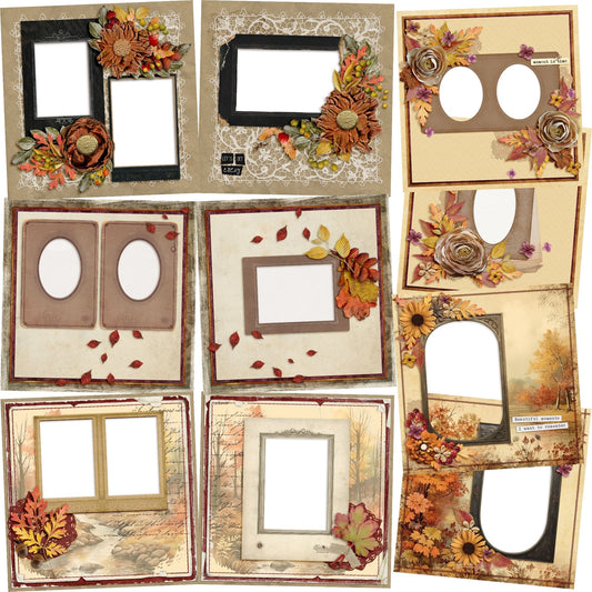 Moment in Time EZ Quick Pages -  Digital Bundle - 10 Digital Scrapbook Pages - INSTANT DOWNLOAD