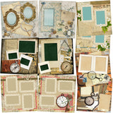 Heritage - Set of 5 Double Page Layouts - 1381