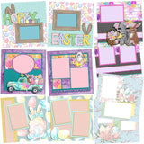 Hoppy Easter - Set of 5 Double Page Layouts - 1558
