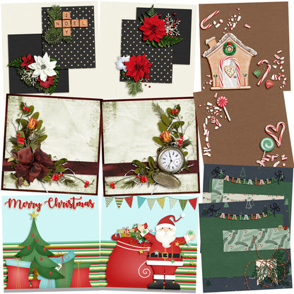 Joy Noel NPM - Set of 5 Double Page Layouts - 1414