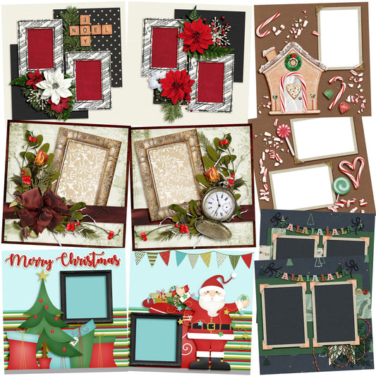 Joy Noel - Set of 5 Double Page Layouts - 1413