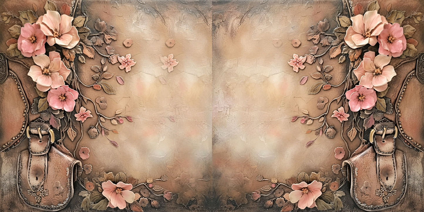 Blush Leather Cowgirl Design 2 NPM - Scrapbook Layout - 26-193