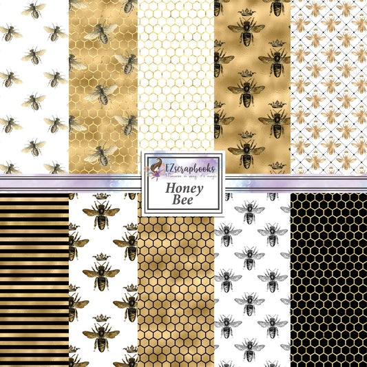 Honey Bee 12X12 Paper Pack - 8500