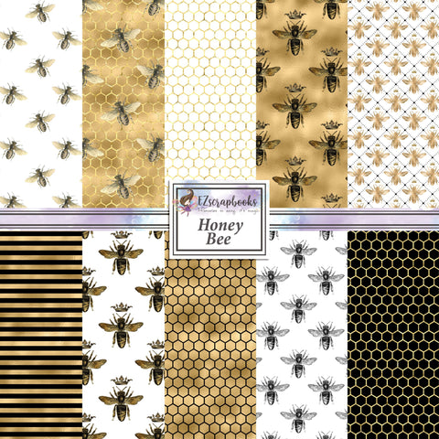 Honey Bee 12X12 Paper Pack - 8500