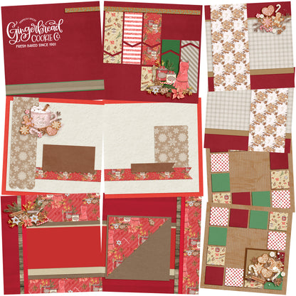 Christmas Kitchen NPM - Set of 5 Double Page Layouts - 1641